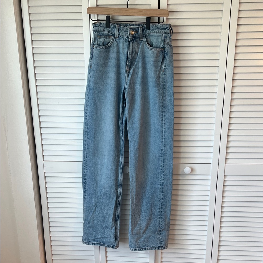 Zara Denim Blue Jeans Sz 2